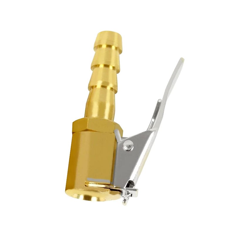 Joywayus Tire Inflator Valve 5/16" Open Flow Air Chuck with Lock Connector and Stainless Steel Clamp 2 Pack - Image 4